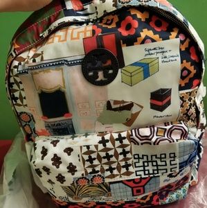 Tory Burch Printed Nylon Backpack (Scrapbook)